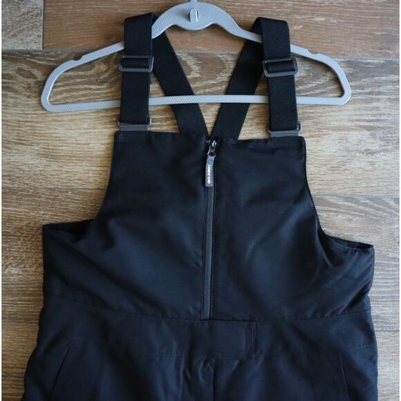 Lands' End Women's Sz M Black Expedition Waterproof Insulated Snow Bibs - Picture 14 of 16